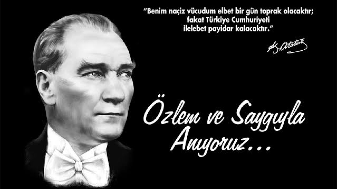 Ulu Önder Gazi Mustafa Kemal ATATÜRK’ü ebediyete intikalinin 86’ncı yılında saygı, özlem ve minnetle andık.